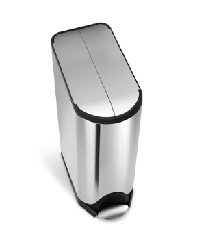 Simplehuman® Butterfly Step Can - 12 Gallon Brushed SS CW1897