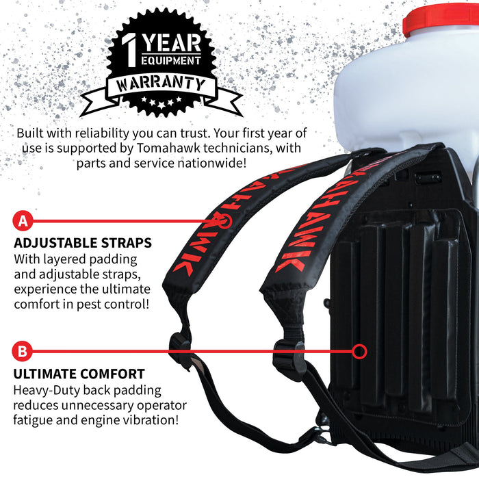 Tomahawk 3.7 Gal Backpack Mosquito Fogger Leaf Blower for Pest Control