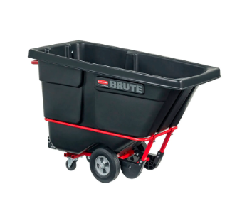 Rubbermaid® Brute Rotomolded Tilt Truck, Standard Duty, 1/2 Cubic Yard, Black FG130500BLA