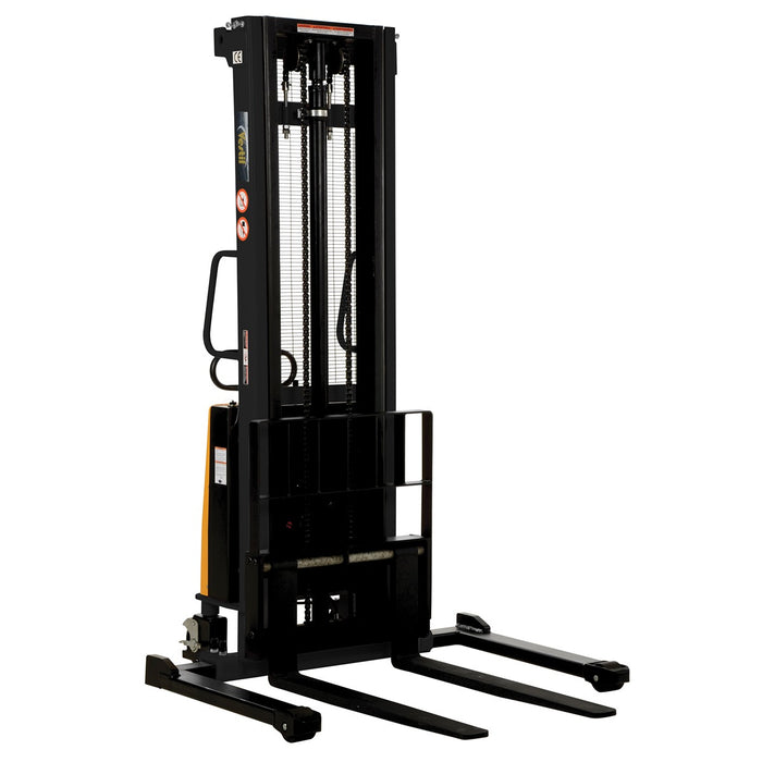 Vestil Adjustable Stacker W/Powered Lift 137" SL-137-AA