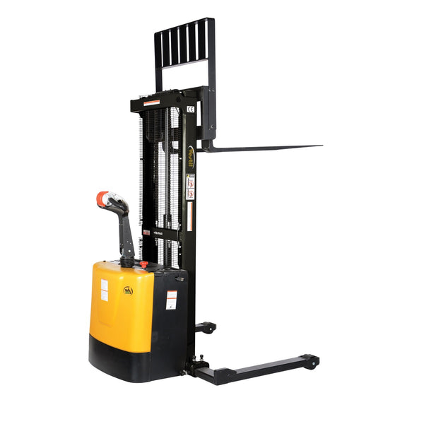 Vestil Adjust Powered Lift Stacker Raised 62