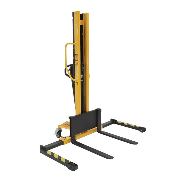 Vestil Manual Stacker Narrow Mast ADJ Forks/Legs 1K VHPS-NM-1000-AA