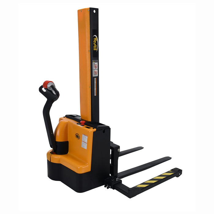 Vestil Stacker Pwr Lift/DR 62″ 1500 LB Adjustable Forks / Adjustable Support Legs (pallet/skids) SNM15-62-AA