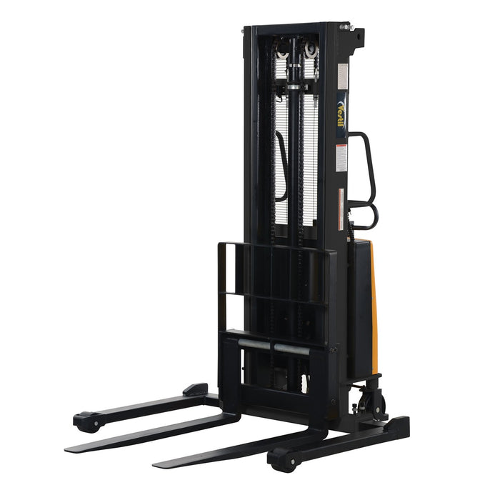 Vestil Adjustable Stacker W/Powered Lift 137" SL-137-AA
