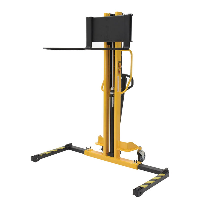 Vestil Manual Stacker Narrow Mast ADJ Forks/Legs 1K VHPS-NM-1000-AA