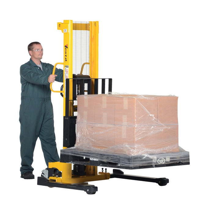 Vestil Manual Stacker Adjustable Forks/Legs 2K VHPS-2000-AA