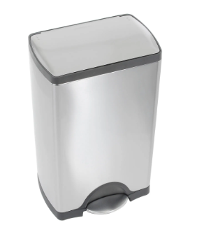 Simplehuman® Rectangular Step Can - 13 Gallon Brushed SS CW1816