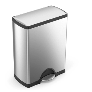 Simplehuman® Rectangular Step Can - 13 Gallon Brushed SS CW1816