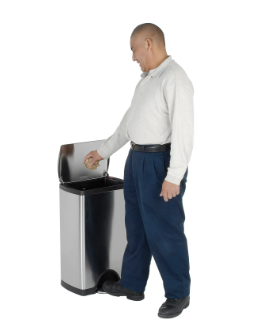 Simplehuman® Rectangular Step Can - 13 Gallon Brushed SS CW1816