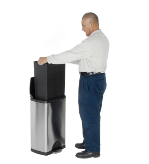 Simplehuman® Rectangular Step Can - 13 Gallon Brushed SS CW1816