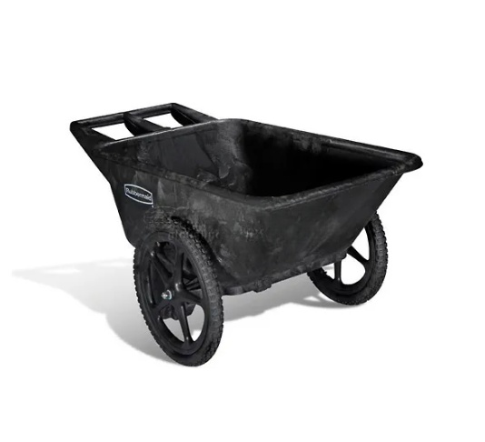Rubbermaid® Big Wheel® 5642 Black Utility Agriculture, Nursery & Farm Cart FG564200BLA