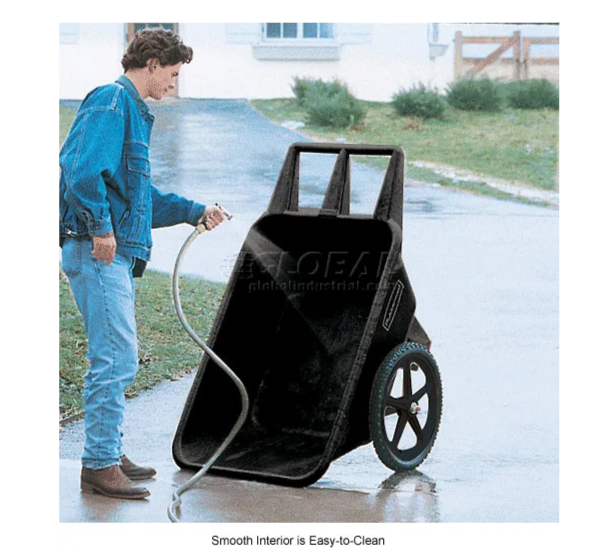 Rubbermaid® Big Wheel® 5642 Black Utility Agriculture, Nursery & Farm Cart FG564200BLA