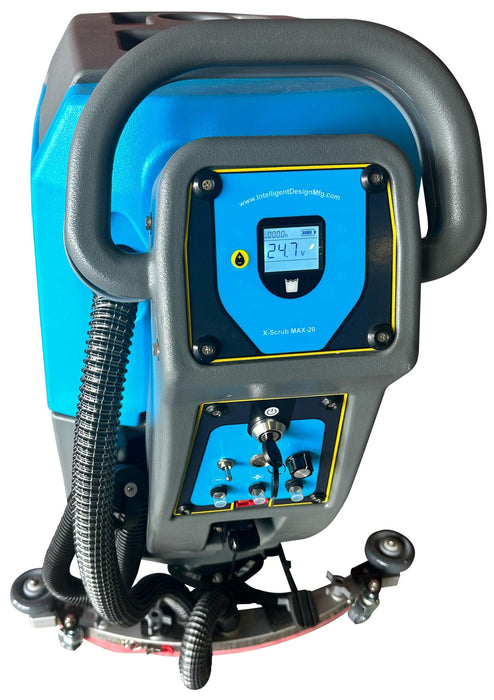 IDM X-Scrub Max 20" Walk-Behind Floor Scrubber, Traction Drive