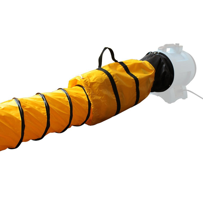 XPower 8DH15 8-Inch x 15-Foot Extra Flexible Ventilation PVC Duct Hose