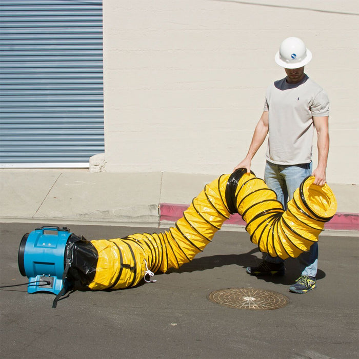 XPower 8DH15 8-Inch x 15-Foot Extra Flexible Ventilation PVC Duct Hose